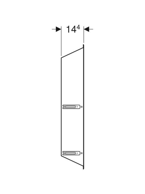Geberit tárolórekesz behelyezhető polcokkal 30x80 cm, porszórt umbraszürke 154.291.00.1 - Image 4