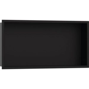 Hansgrohe XtraStoris Original falfülke integrált kerettel 30x60x10 cm, matt fekete 56064670